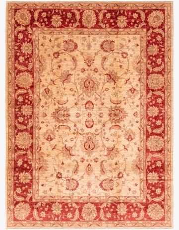 10' 11 x 14' 9 Hand Knotted Peshawar Ziegler Rug