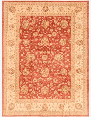 8' 2 x 11' Hand Knotted Peshawar Ziegler Rug