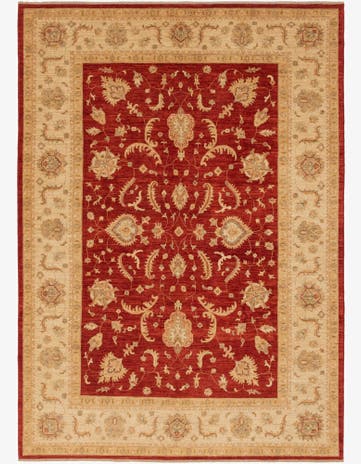 8' 10 x 12' 5 Hand Knotted Peshawar Ziegler Rug