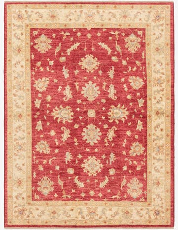 5' 11 x 7' 11 Hand Knotted Peshawar Ziegler Rug