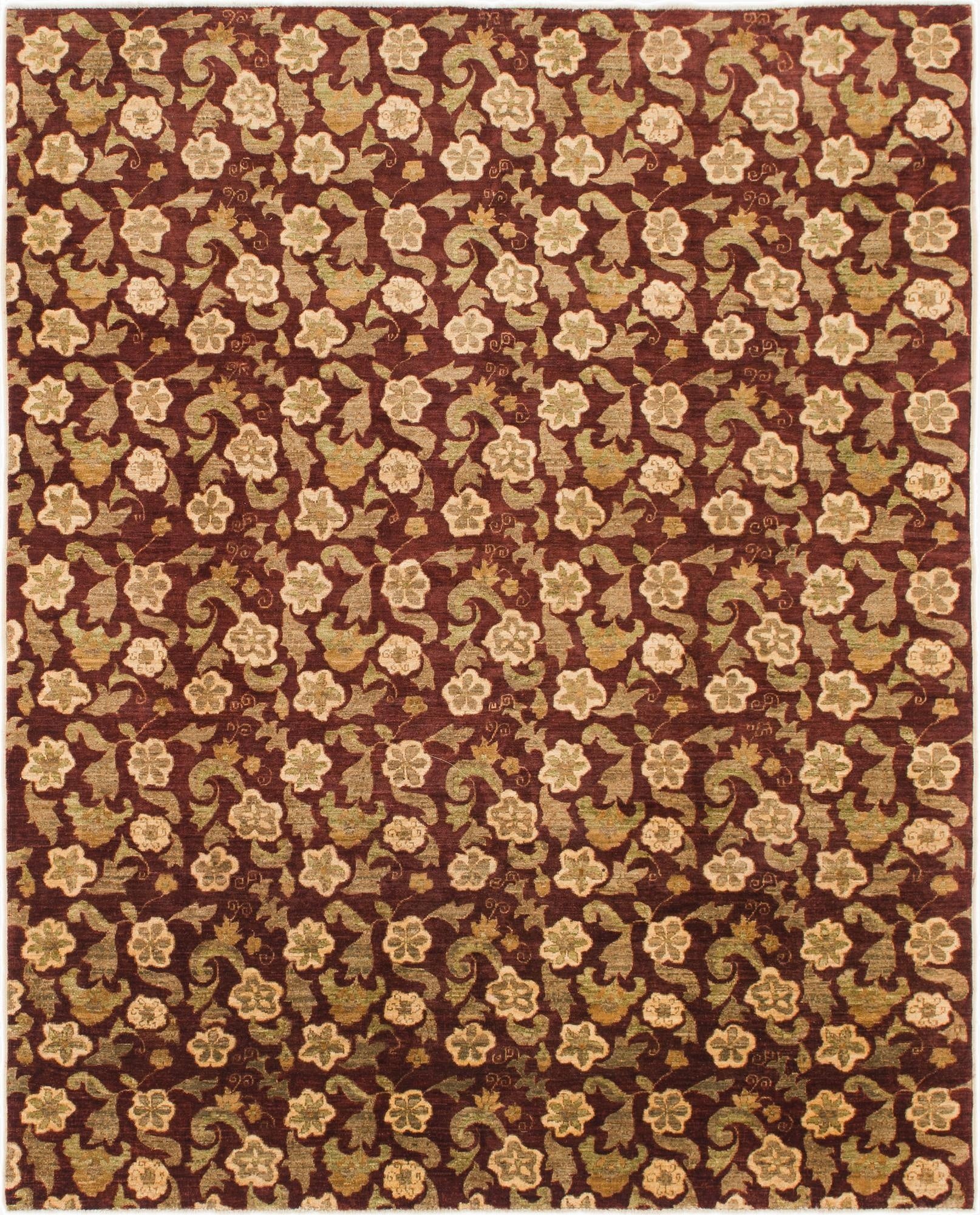 6' 7 x 8' 2  Hand Knotted Peshawar Ziegler Rug