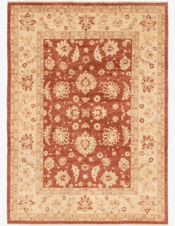 8' 11 x 12' 3 Hand Knotted Peshawar Ziegler Rug