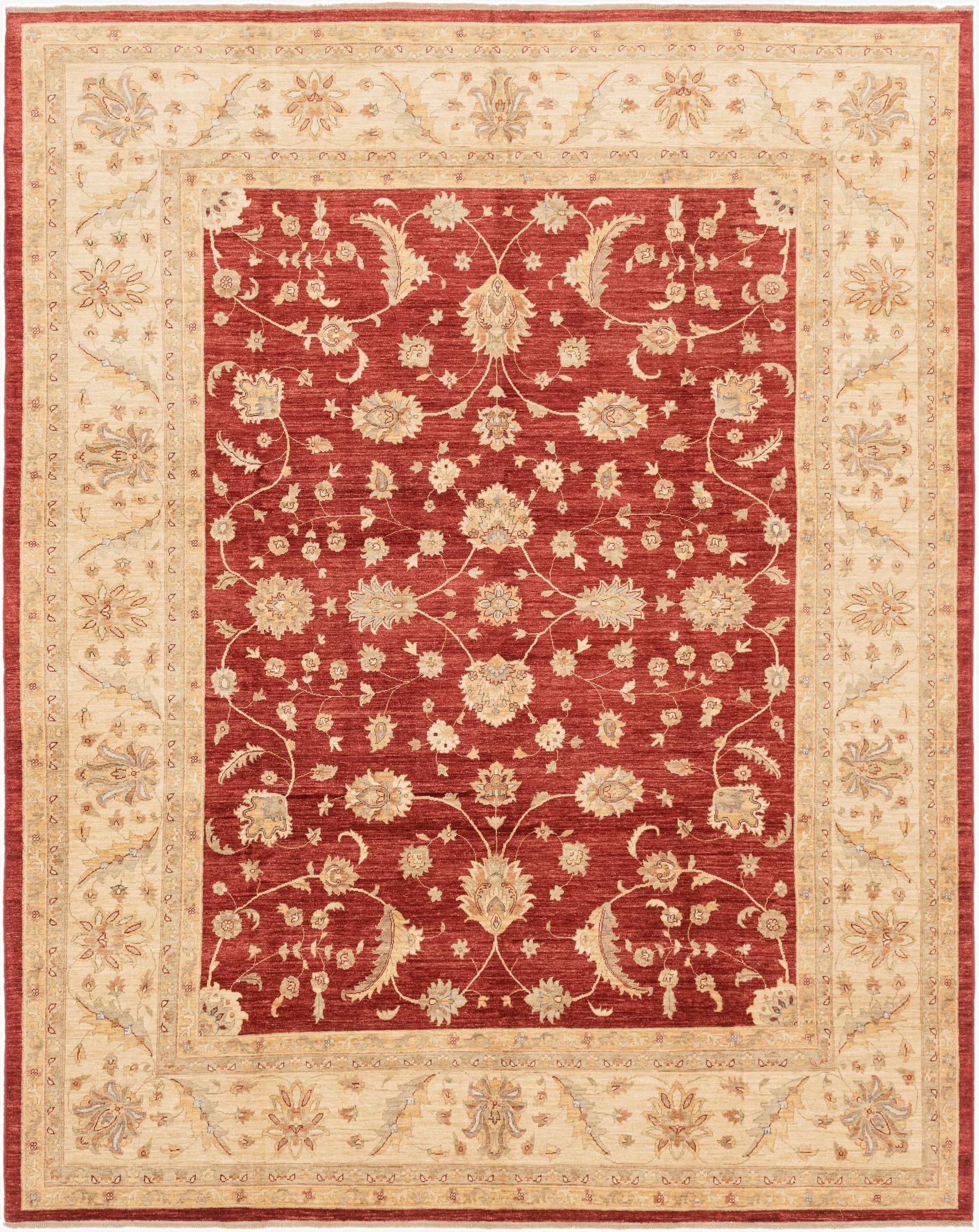 10' 2 x 12' 10  Hand Knotted Peshawar Ziegler Rug