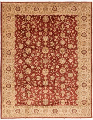 13' 4 x 17' 2 Hand Knotted Peshawar Ziegler Rug