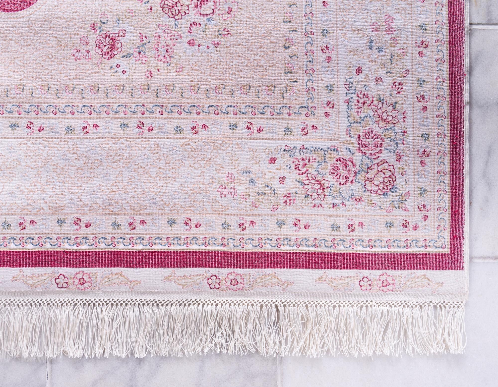 5' x 7' 3 Qom Bamboo Silk Rug