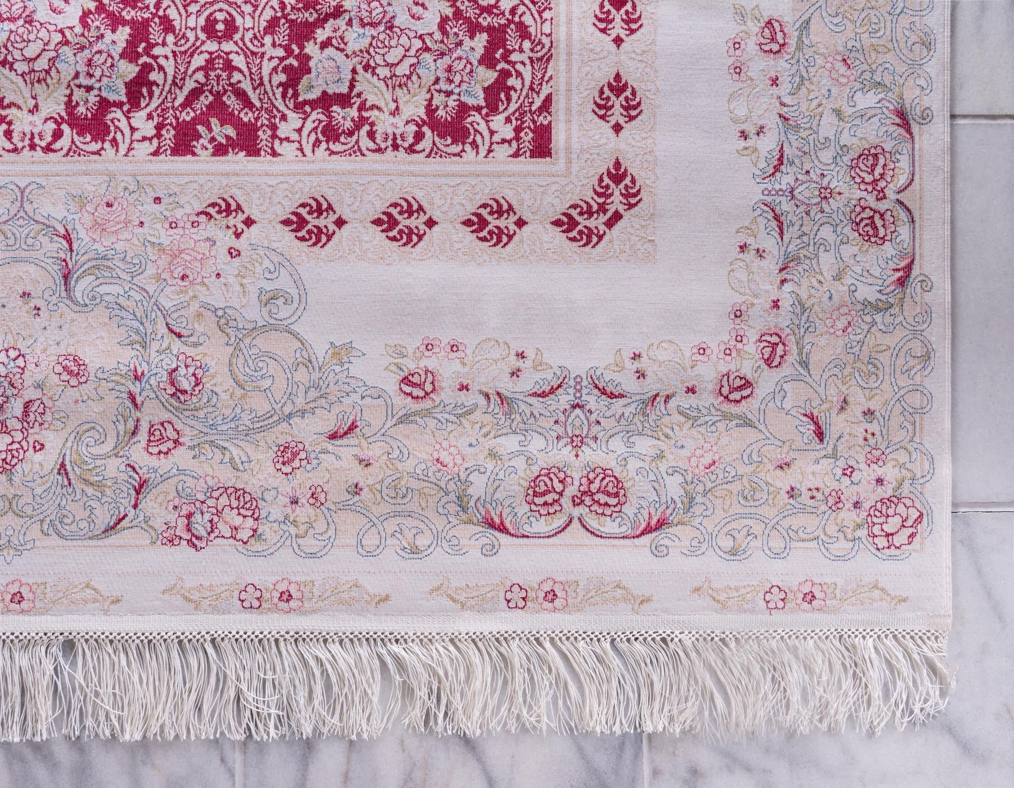 6' 7 x 9' 10 Qom Bamboo Silk Rug