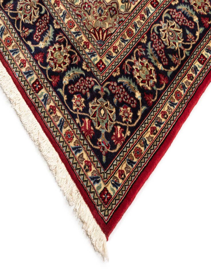 Detail image of 6' 9 x 9' 9  Hand Knotted Qom Persian Rug