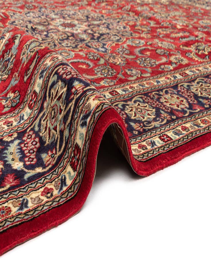 Detail image of 6' 9 x 9' 9  Hand Knotted Qom Persian Rug