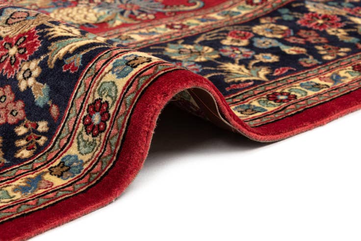 Detail image of 6' 8 x 9' 11 Hand Knotted Qom Persian Rug