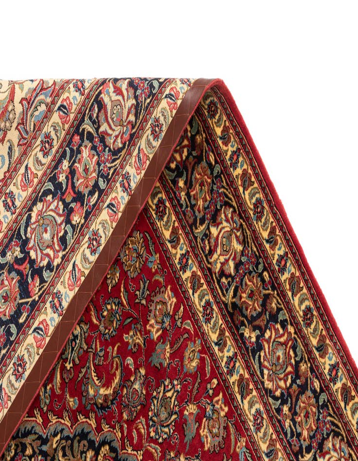 Detail image of 6' 8 x 10'  Hand Knotted Qom Persian Rug