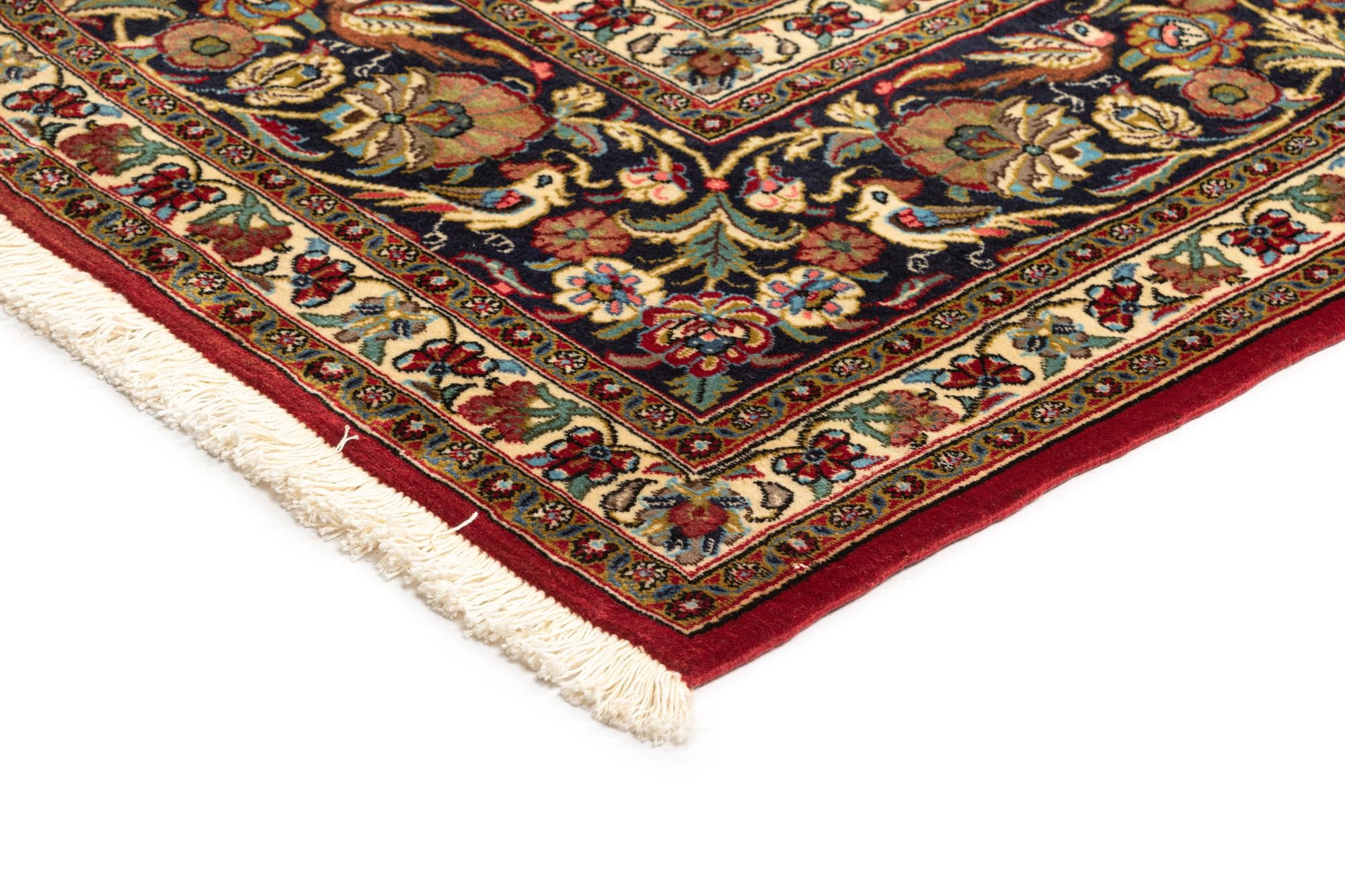 6' 7 x 10' 3 Hand Knotted Qom Persian Rug