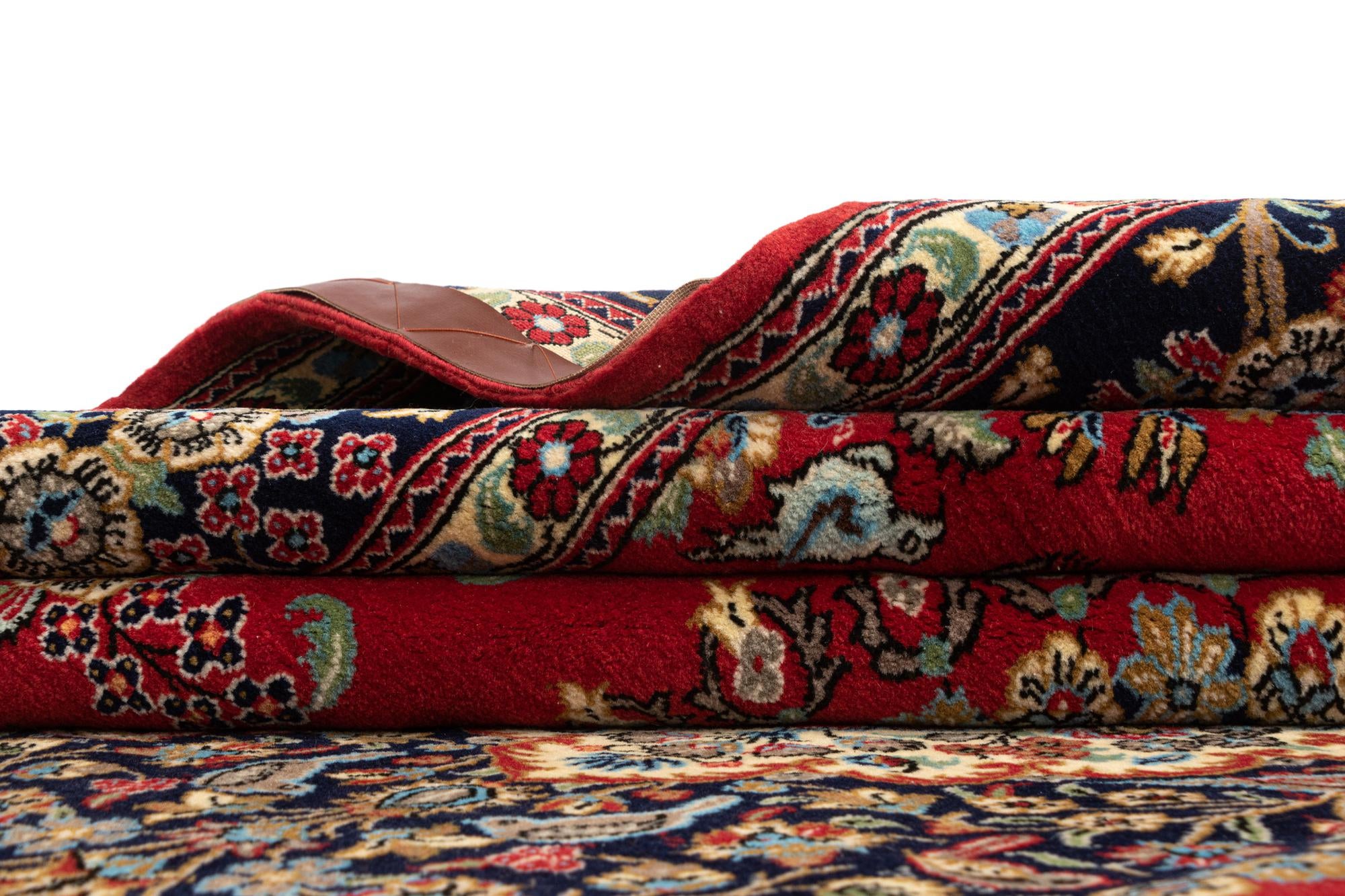6' 8 x 9' 7 Hand Knotted Qom Persian Rug
