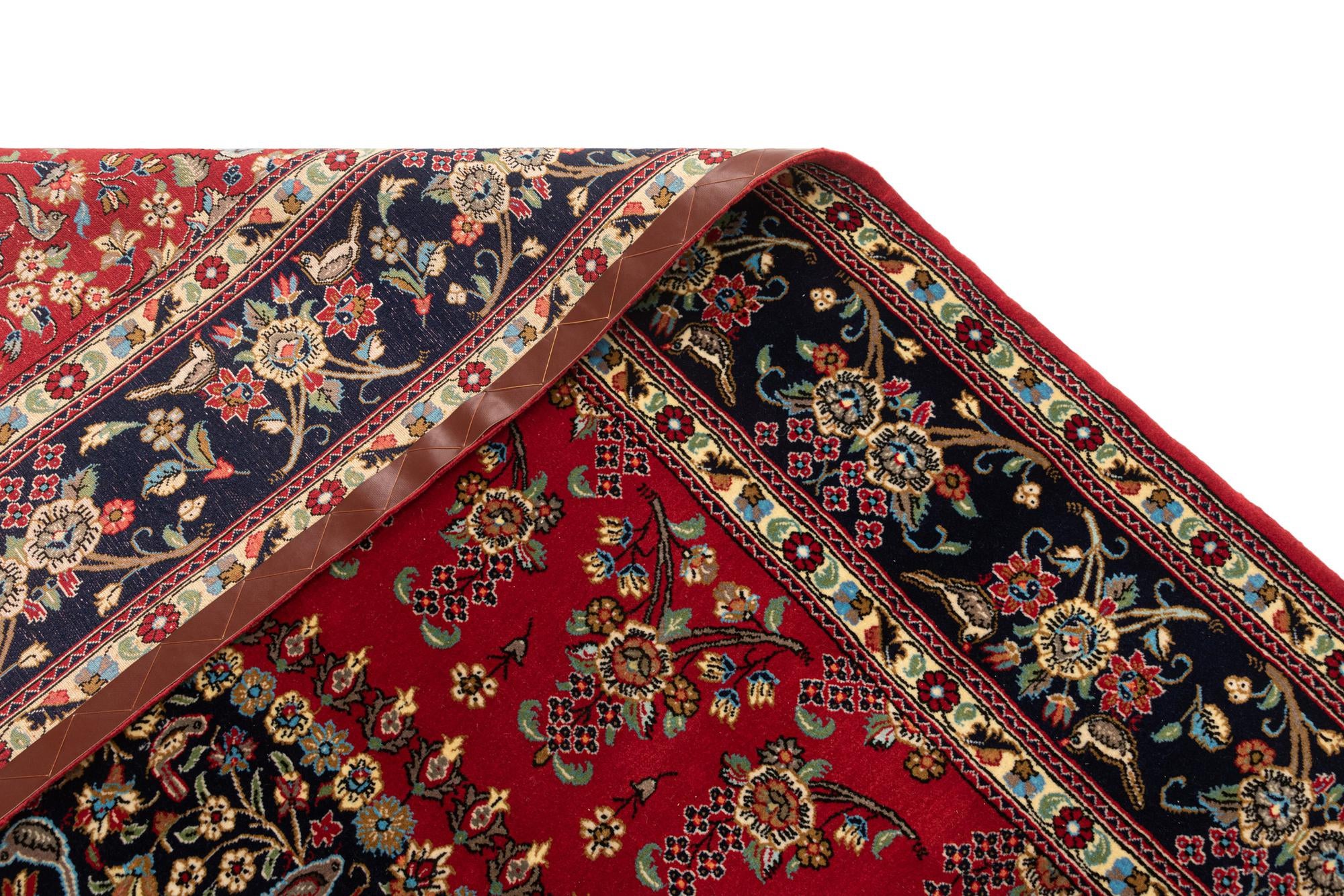 6' 8 x 9' 7 Hand Knotted Qom Persian Rug