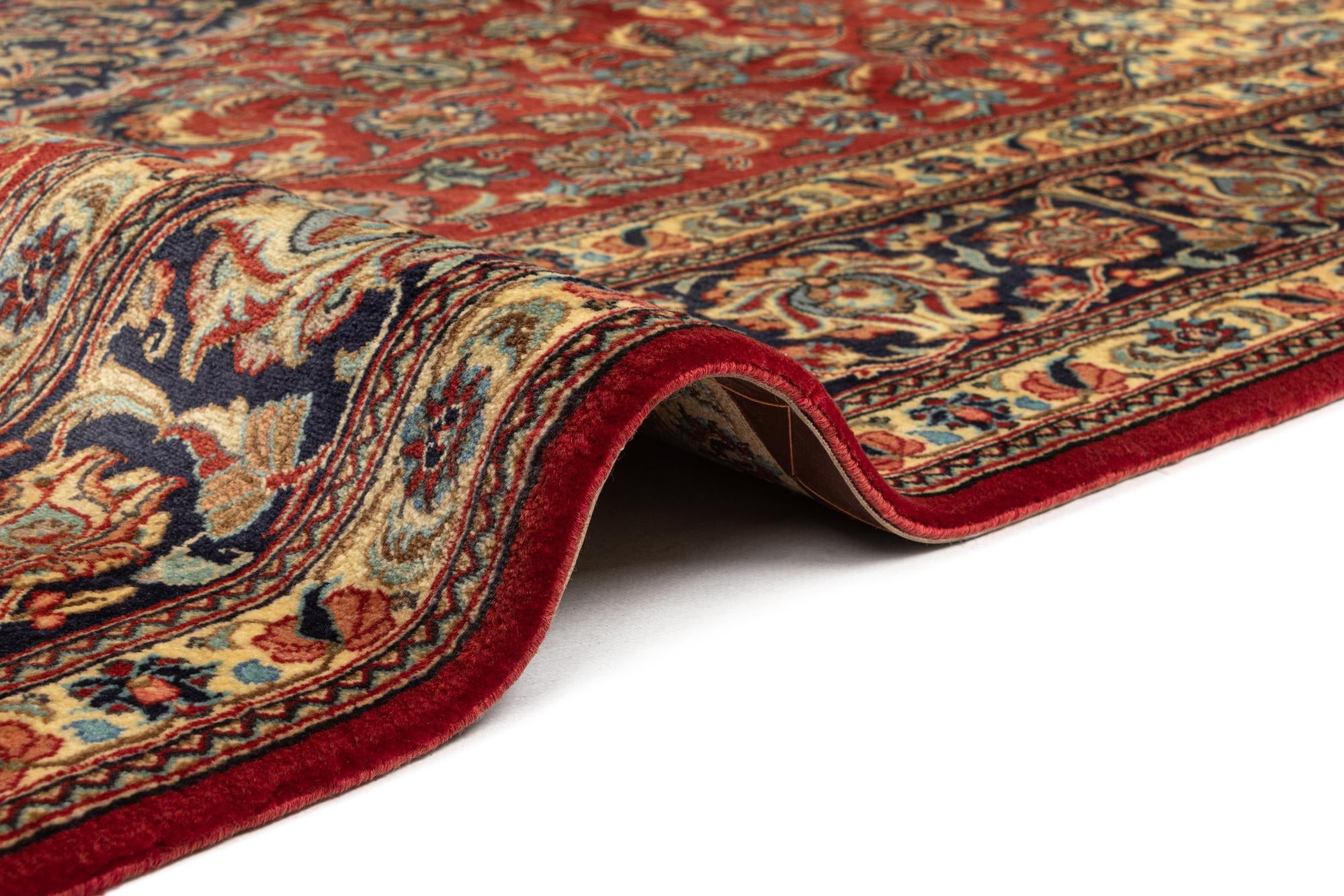 6' 7 x 10' 6 Hand Knotted Qom Persian Rug