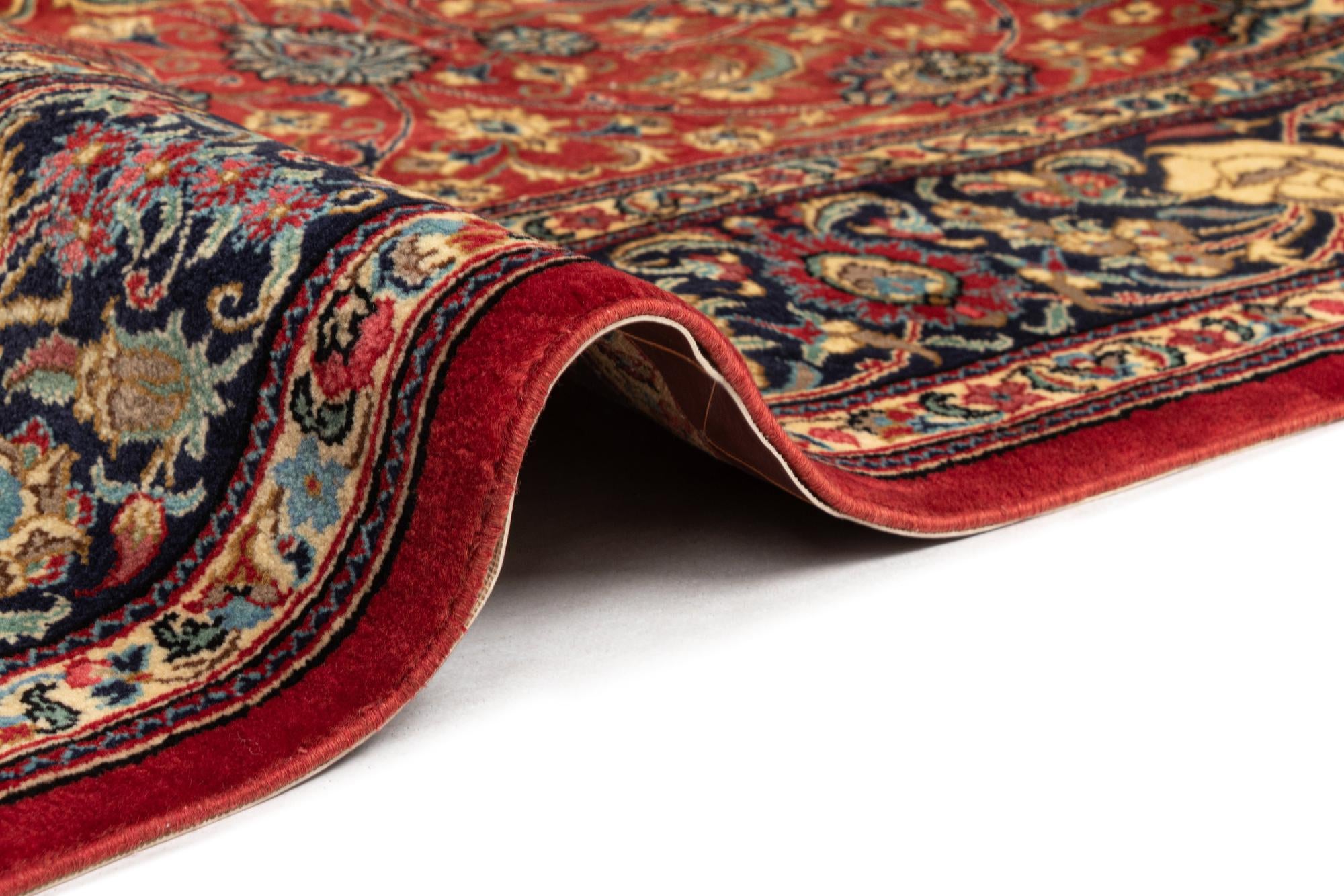6' 7 x 9' 9 Hand Knotted Qom Persian Rug