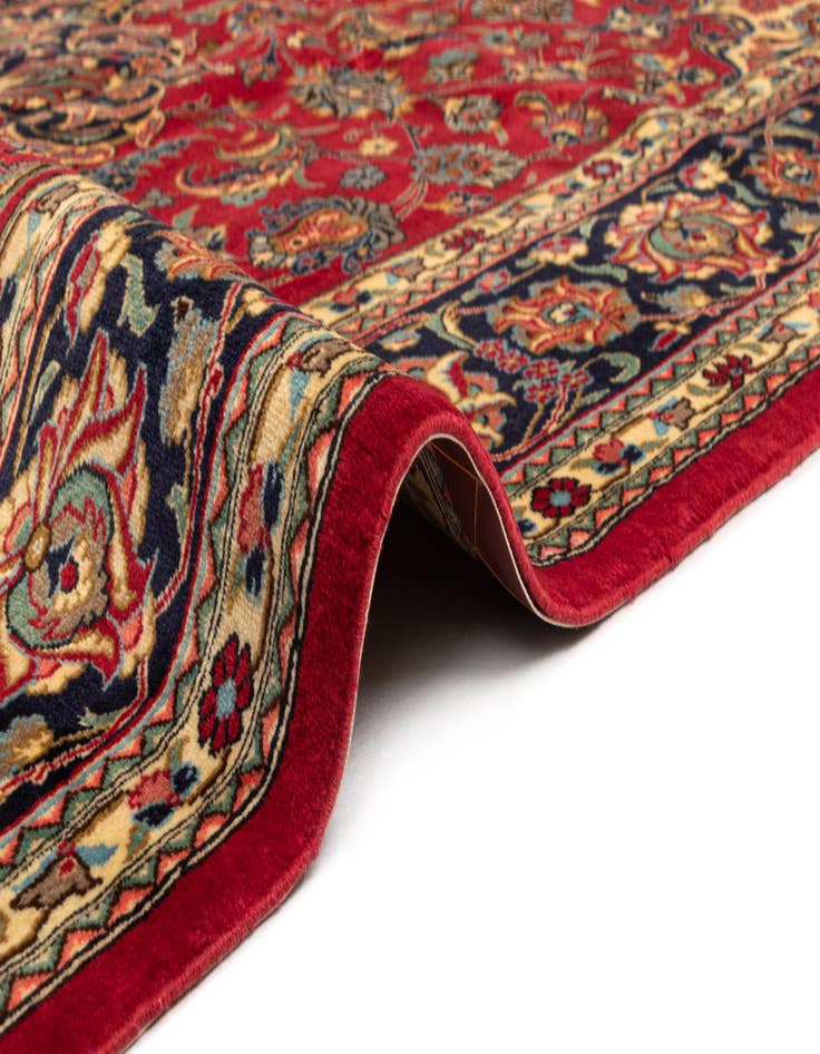 Detail image of 6' 6 x 9' 7  Hand Knotted Qom Persian Rug