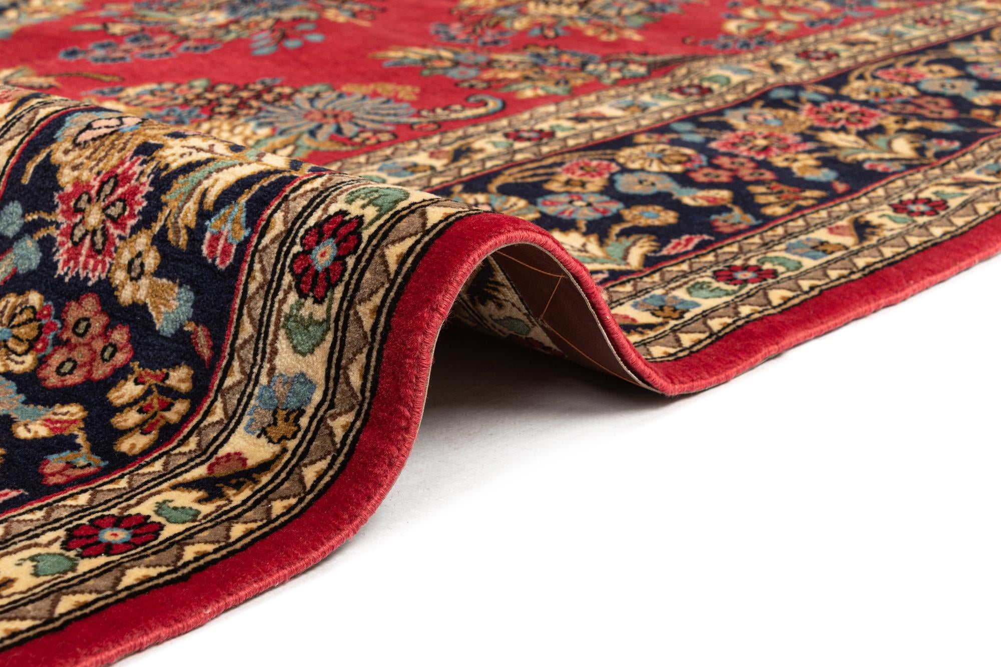 6' 6 x 10' 1 Hand Knotted Qom Persian Rug