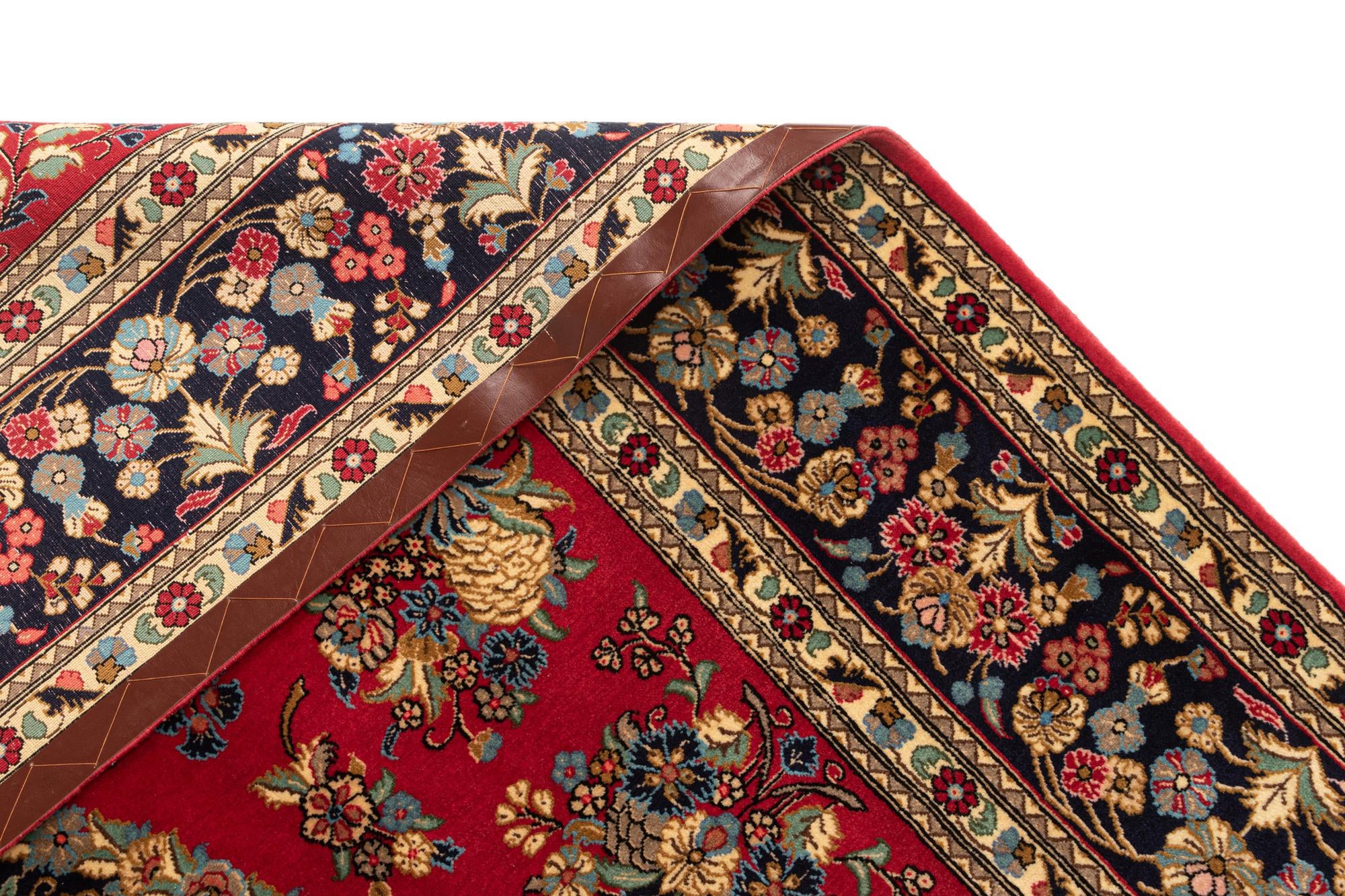 6' 6 x 10' 1 Hand Knotted Qom Persian Rug