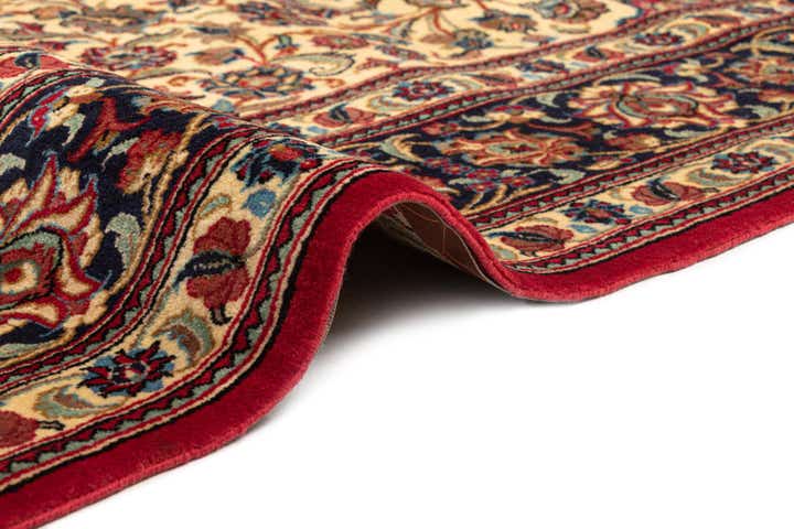 6' 9 x 9' 8 Hand Knotted Qom Persian Rug