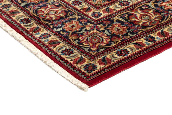 6' 9 x 9' 8 Hand Knotted Qom Persian Rug