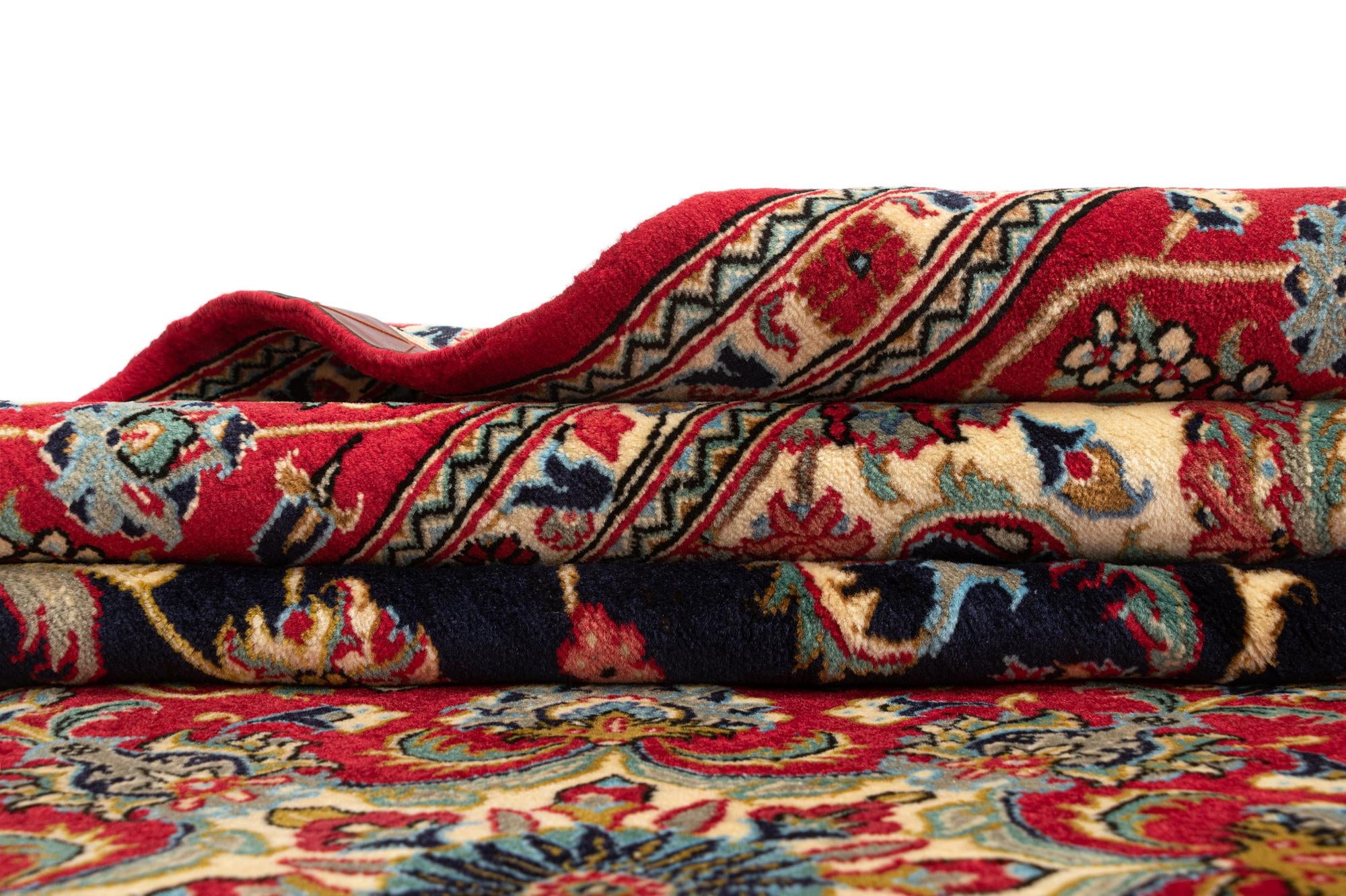 6' 9 x 10' Hand Knotted Qom Persian Rug