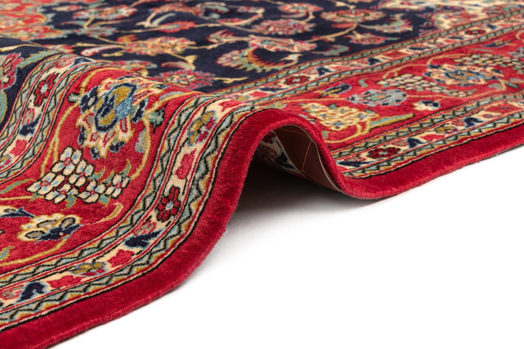 6' 9 x 10' Hand Knotted Qom Persian Rug
