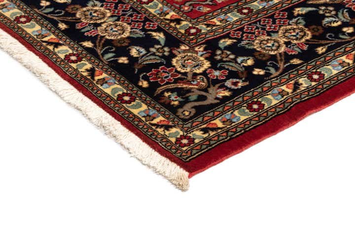 6' 8 x 9' 9 Hand Knotted Qom Persian Rug