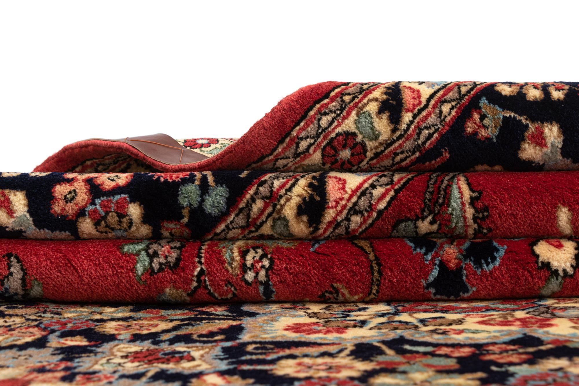 6' 6 x 9' 7 Hand Knotted Qom Persian Rug