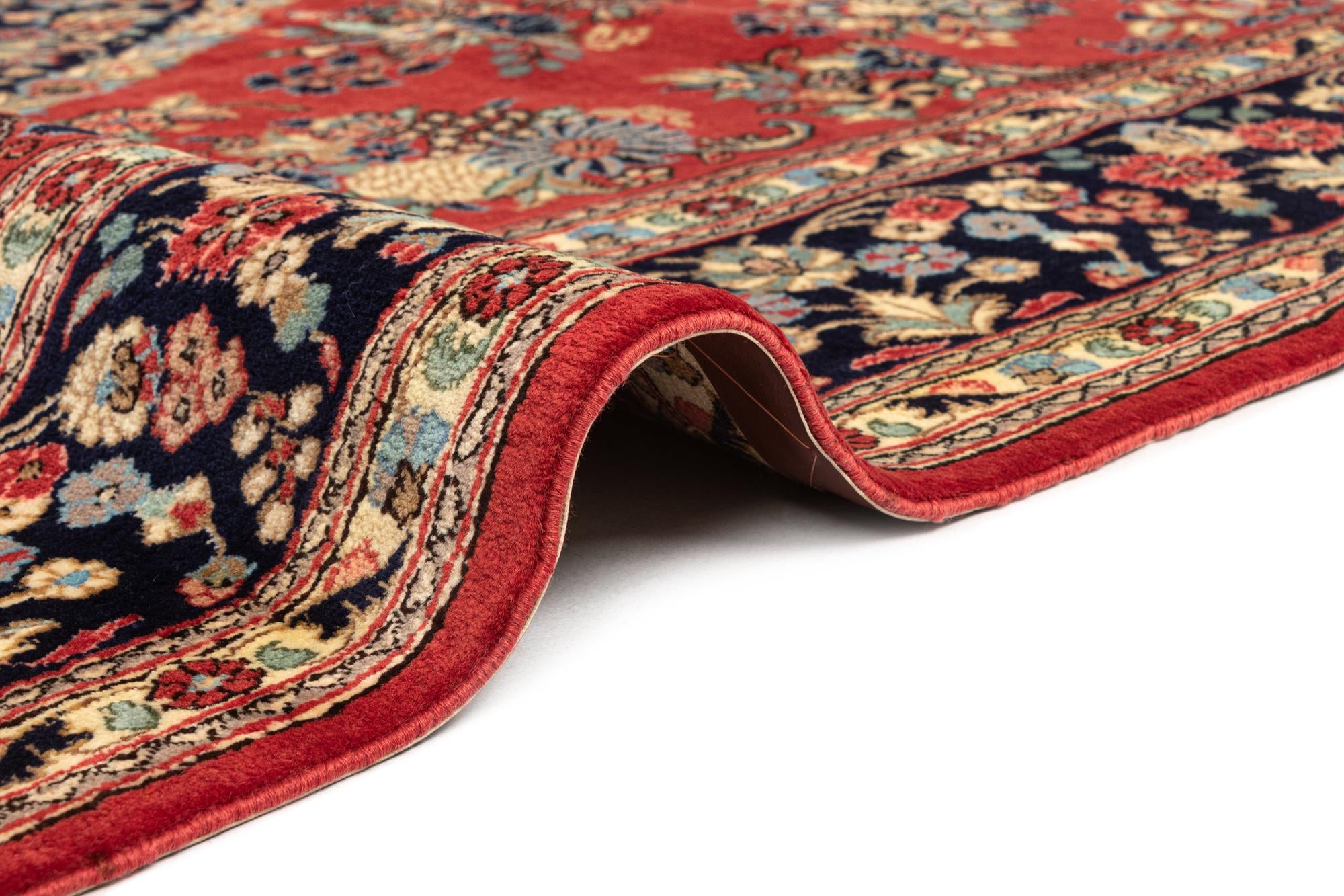 6' 6 x 9' 7 Hand Knotted Qom Persian Rug