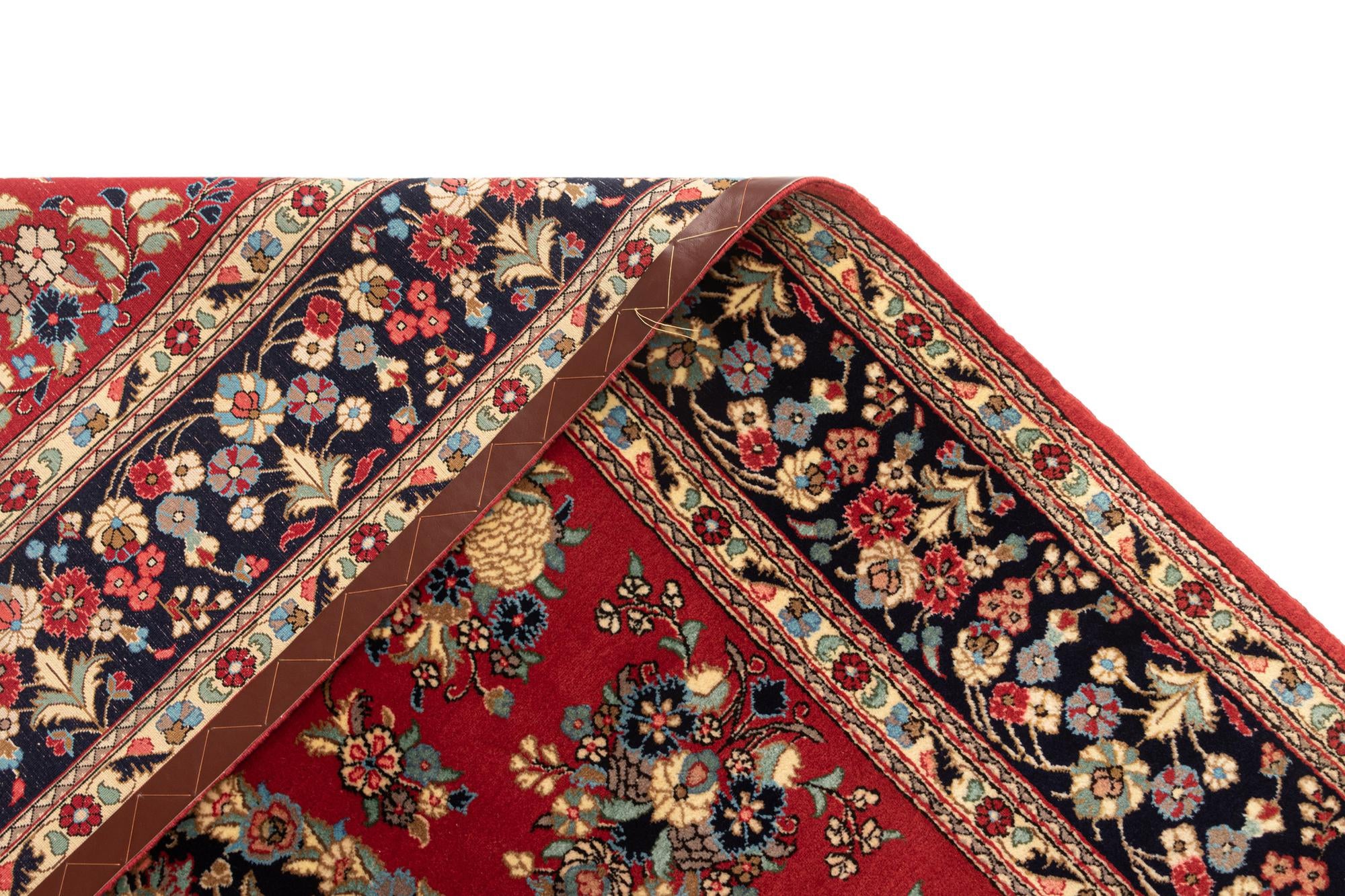 6' 6 x 9' 7 Hand Knotted Qom Persian Rug
