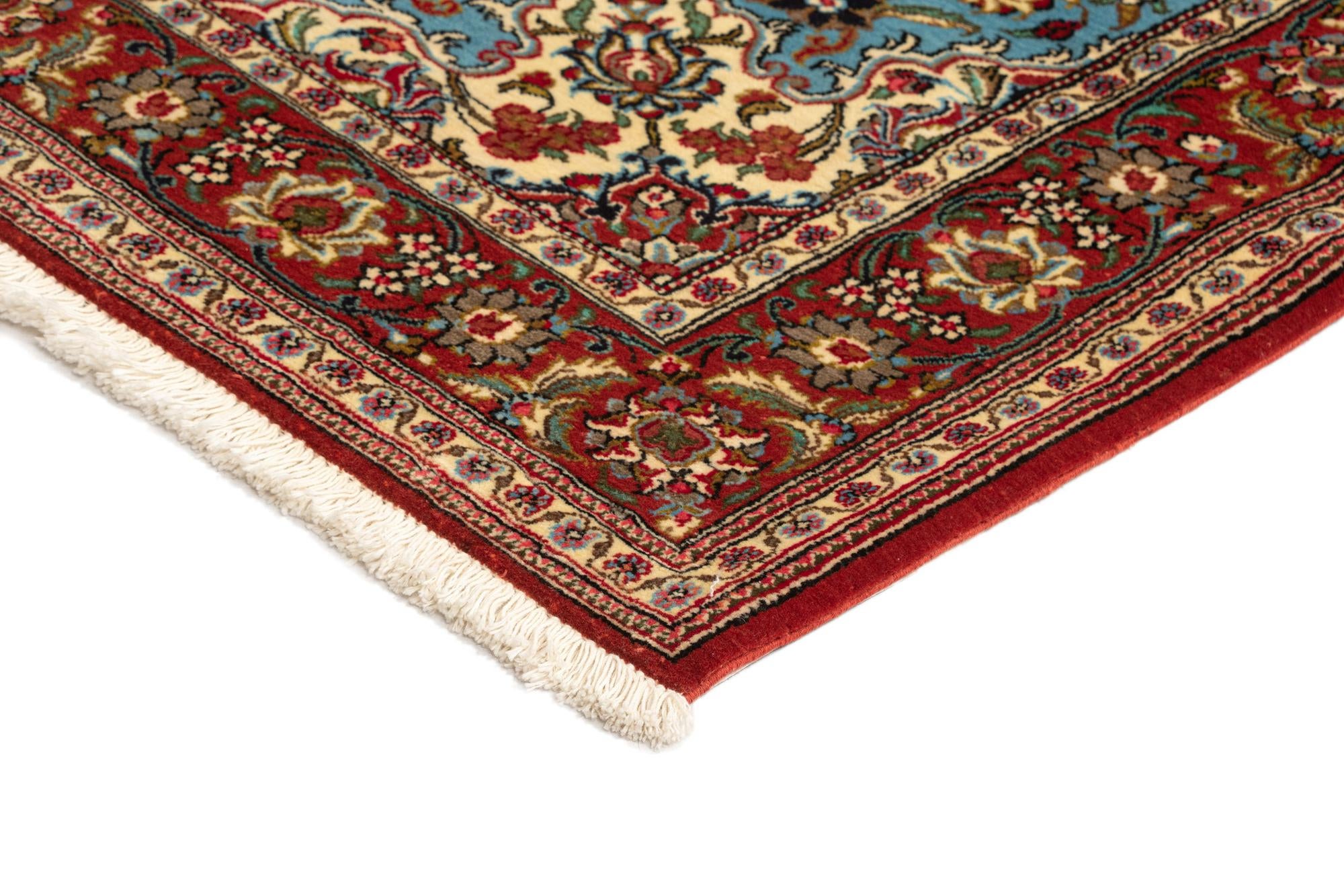 3' 7 x 5' 3 Hand Knotted Qom Persian Rug