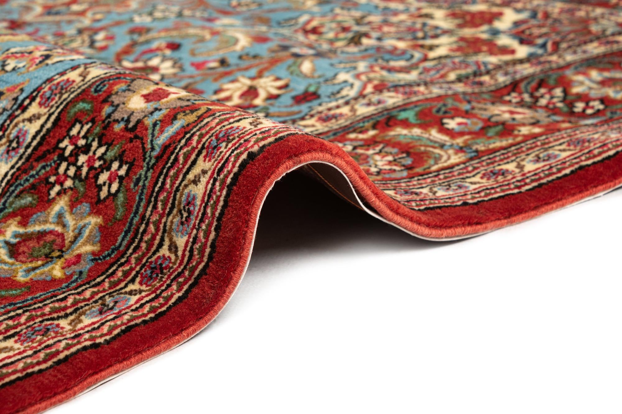 3' 7 x 5' 3 Hand Knotted Qom Persian Rug