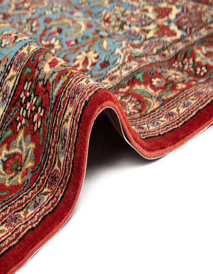 Detail image of 3' 7 x 5' 3  Hand Knotted Qom Persian Rug