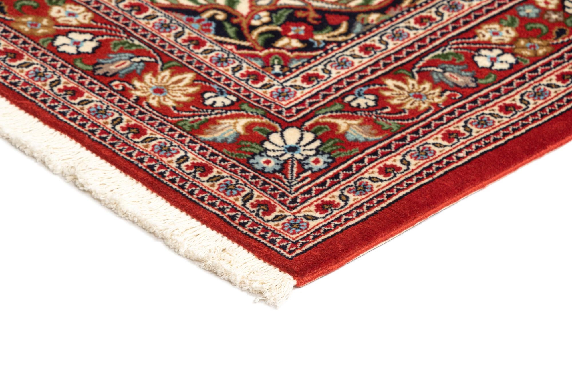 3' 4 x 4' 10 Hand Knotted Qom Persian Rug