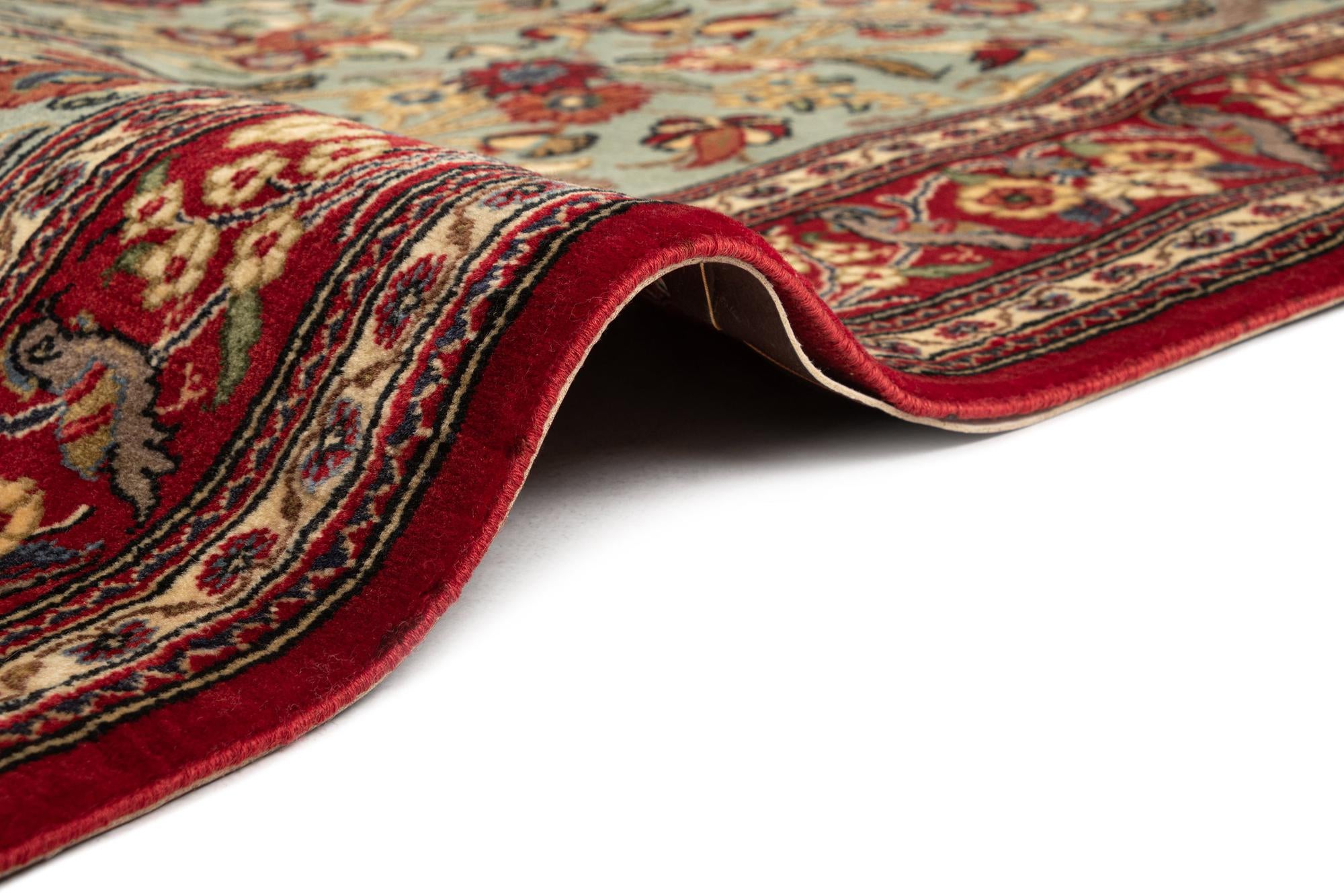 3' 5 x 5' 4 Hand Knotted Qom Persian Rug