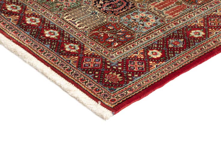 Detail image of 3' 6 x 4' 9 Hand Knotted Qom Persian Rug