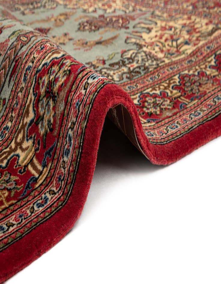 Detail image of 3' 6 x 5'  Hand Knotted Qom Persian Rug