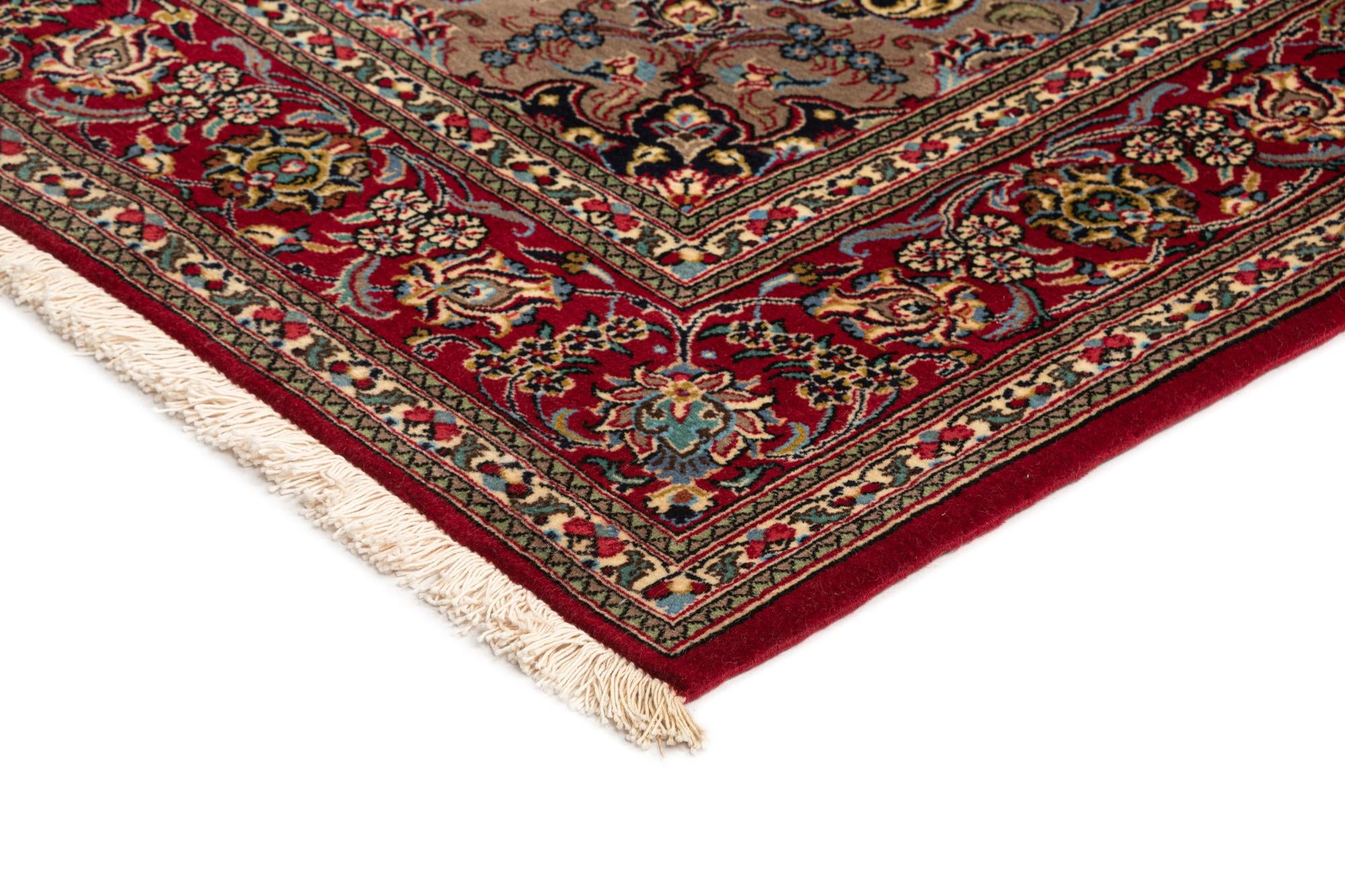4' 8 x 6' 11 Hand Knotted Qom Persian Rug