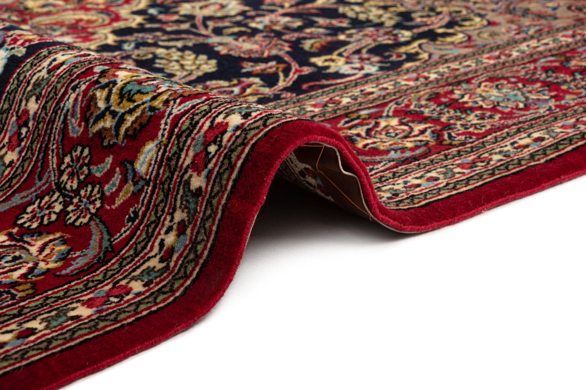 4' 8 x 6' 11 Hand Knotted Qom Persian Rug
