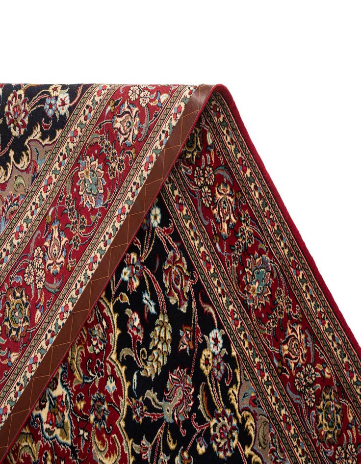 Detail image of 4' 8 x 6' 11  Hand Knotted Qom Persian Rug