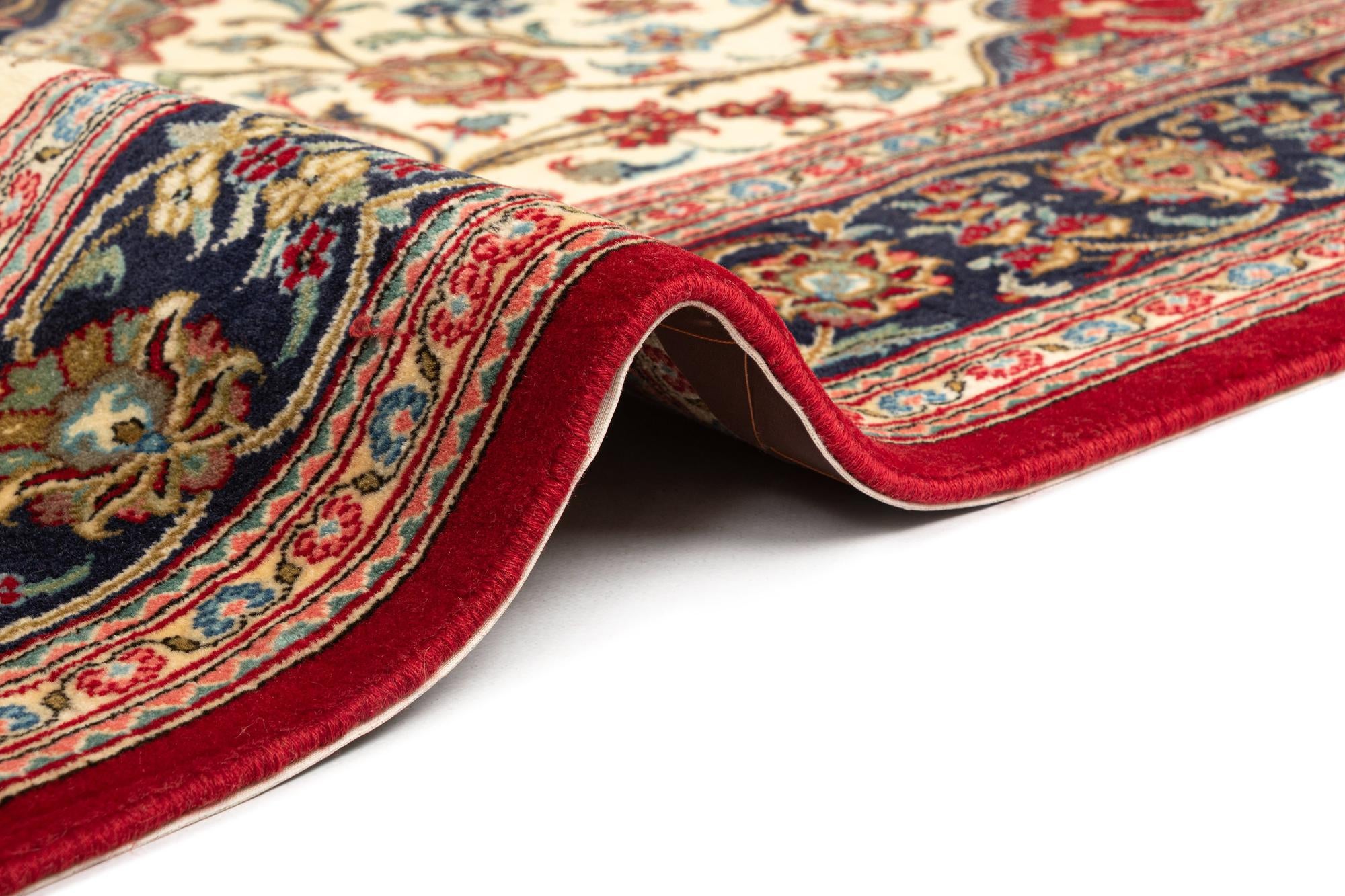 4' 8 x 6' 11 Hand Knotted Qom Persian Rug
