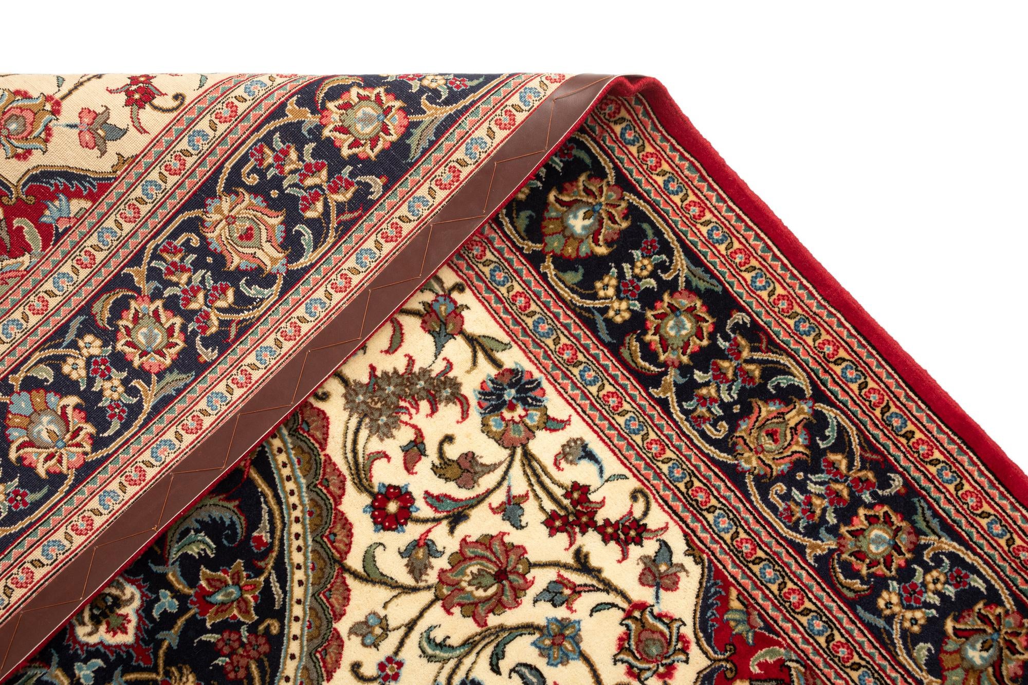 4' 8 x 6' 11 Hand Knotted Qom Persian Rug