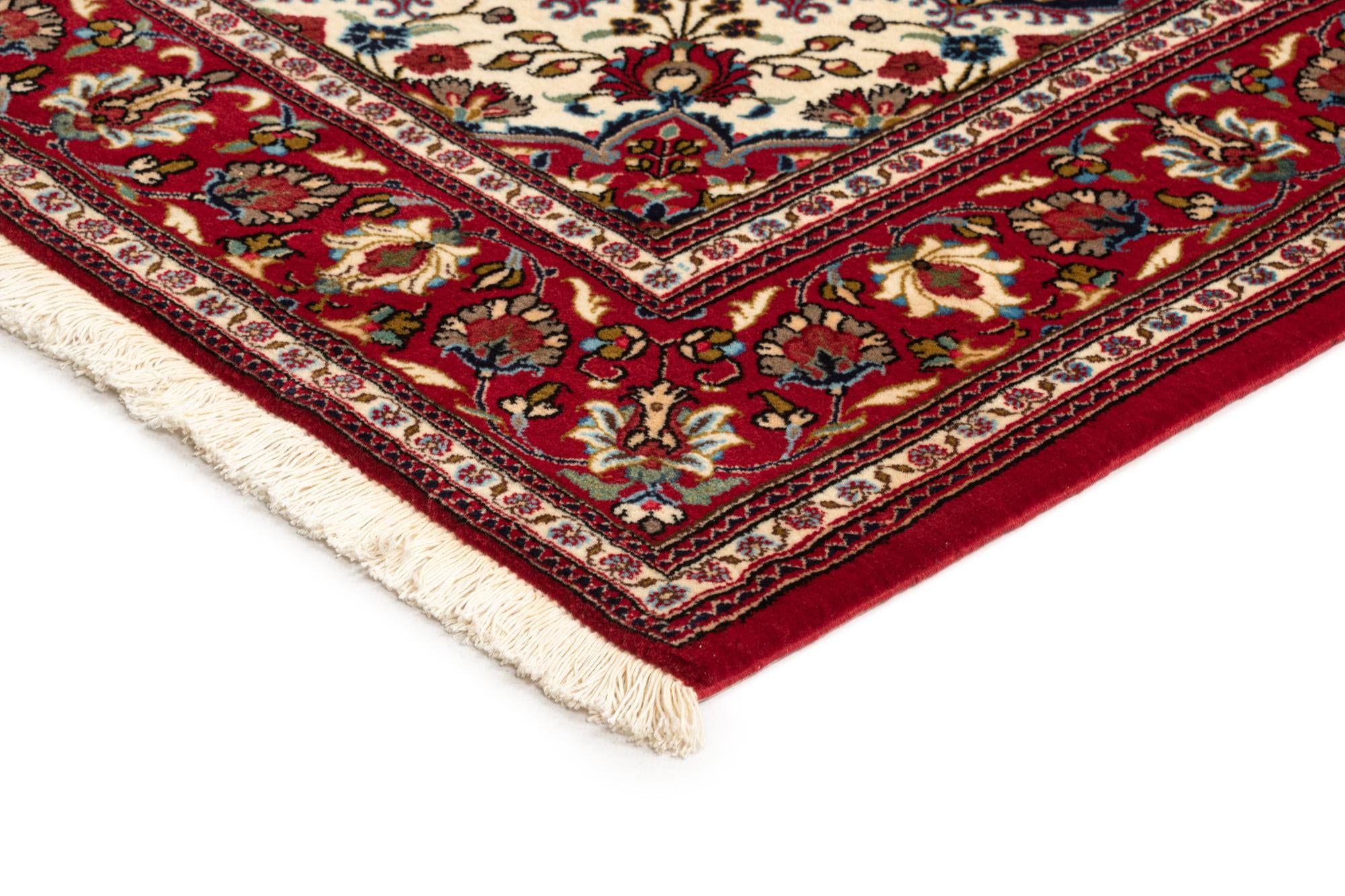 4' 9 x 7' 1 Hand Knotted Qom Persian Rug