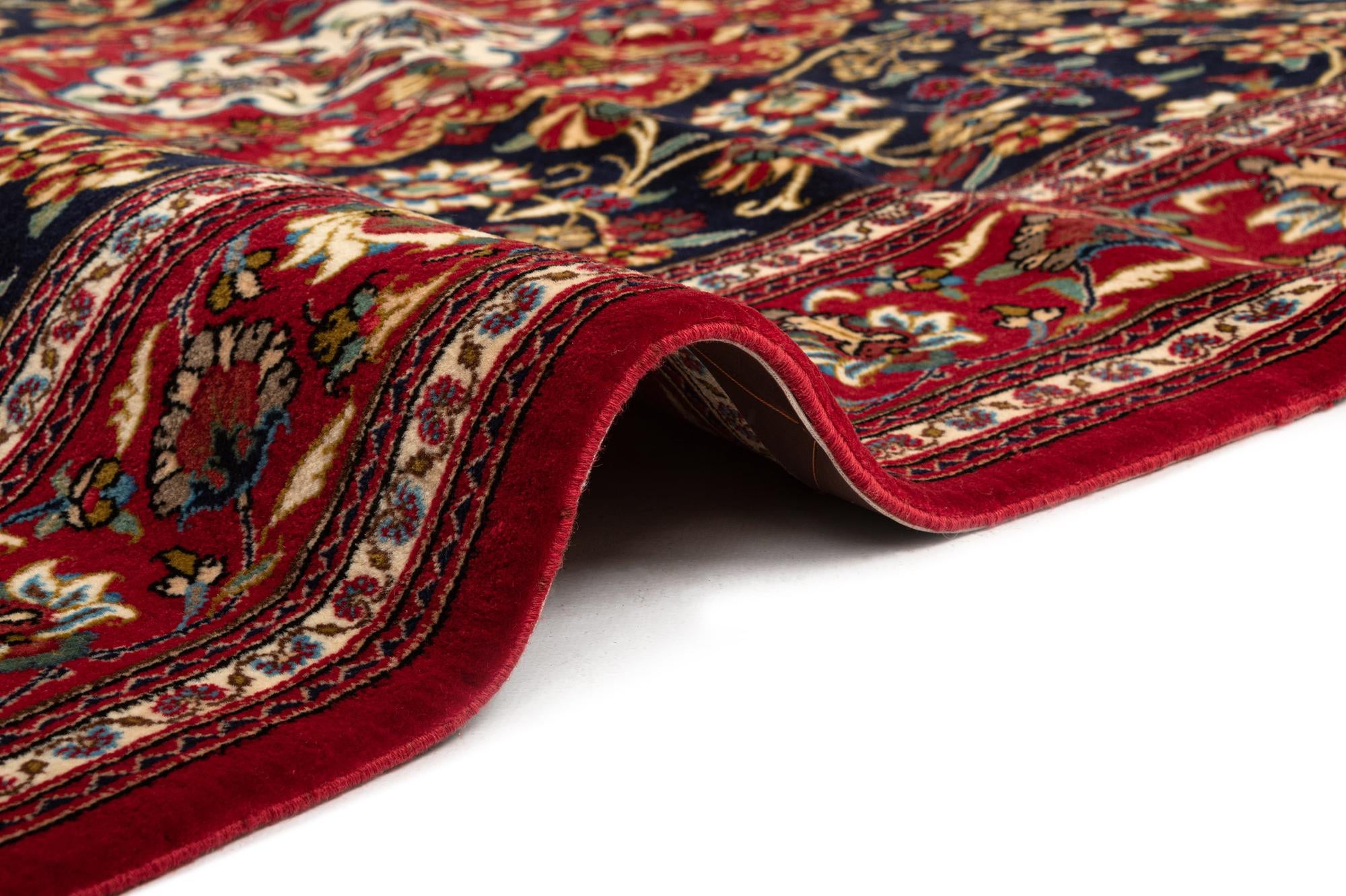 4' 9 x 7' 1 Hand Knotted Qom Persian Rug