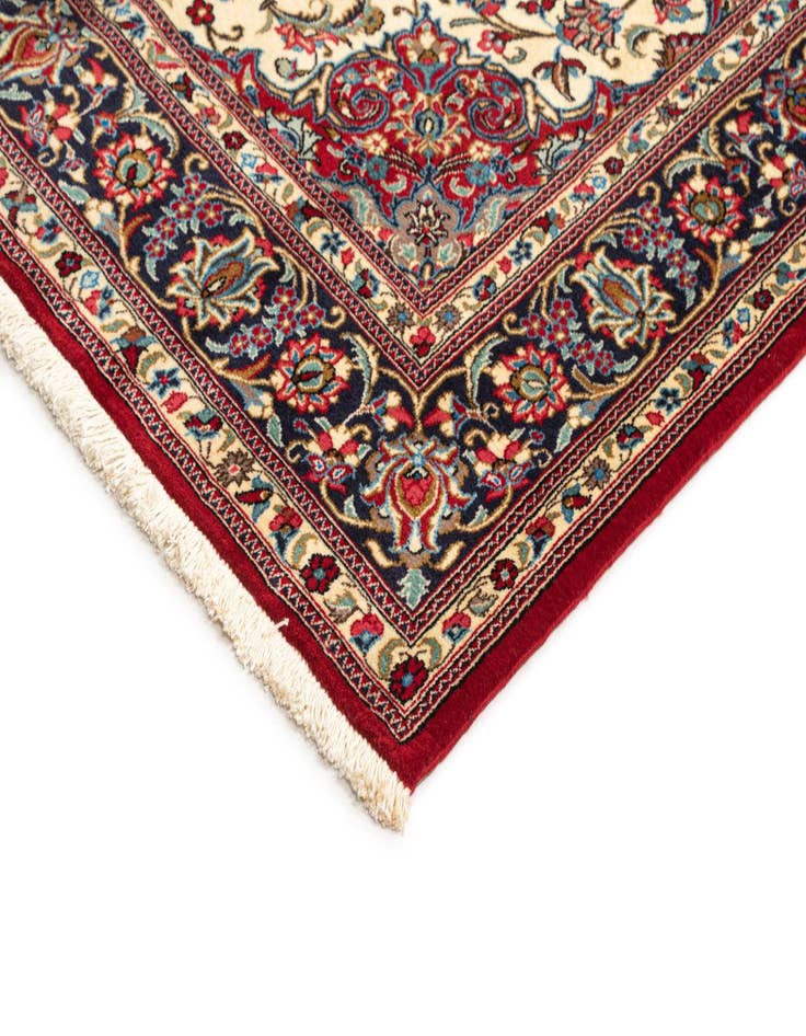 Detail image of 4' 8 x 6' 11  Hand Knotted Qom Persian Rug