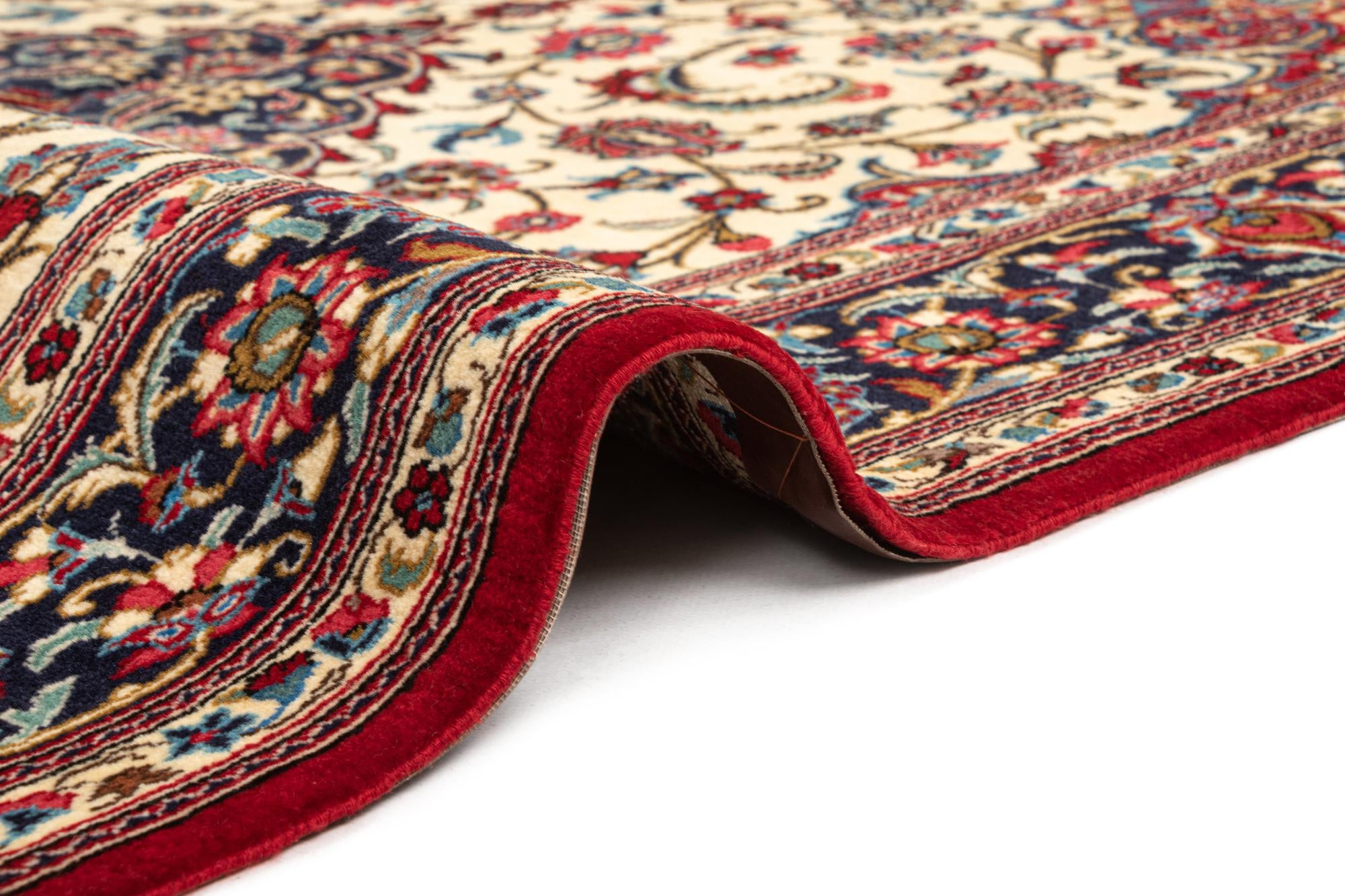 4' 8 x 6' 11 Hand Knotted Qom Persian Rug