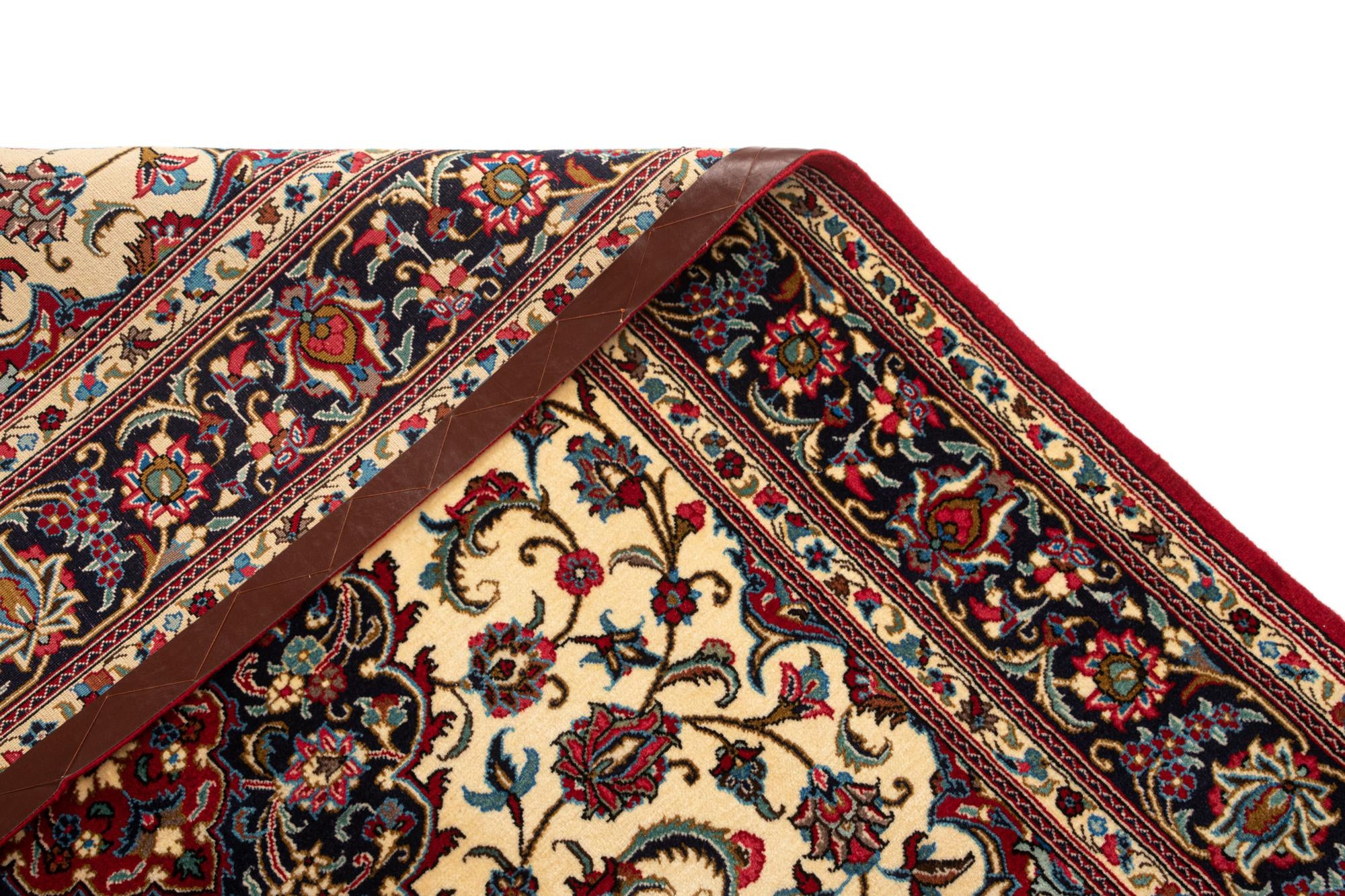 4' 8 x 6' 11 Hand Knotted Qom Persian Rug