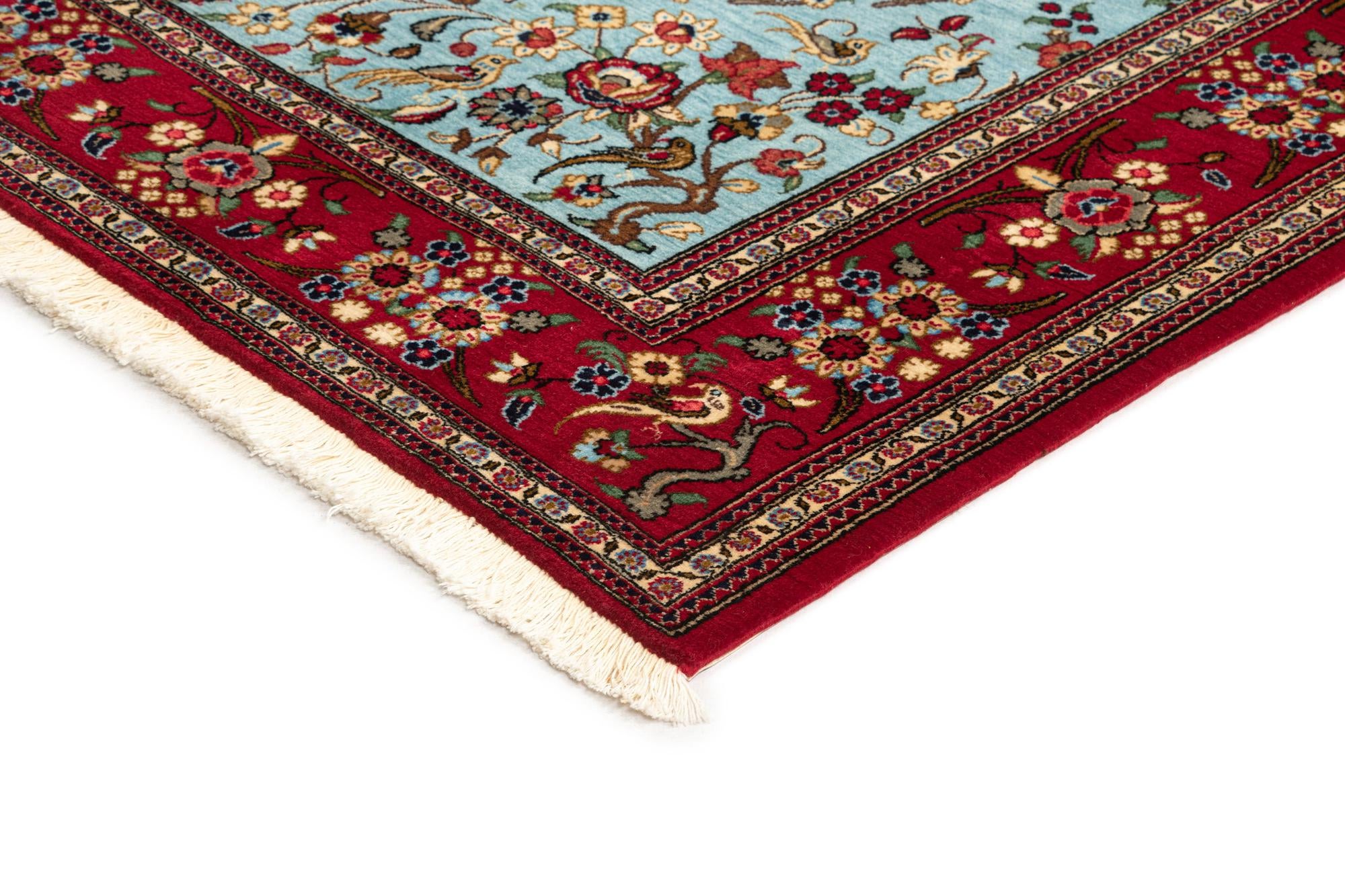 4' 8 x 6' 8 Hand Knotted Qom Persian Rug