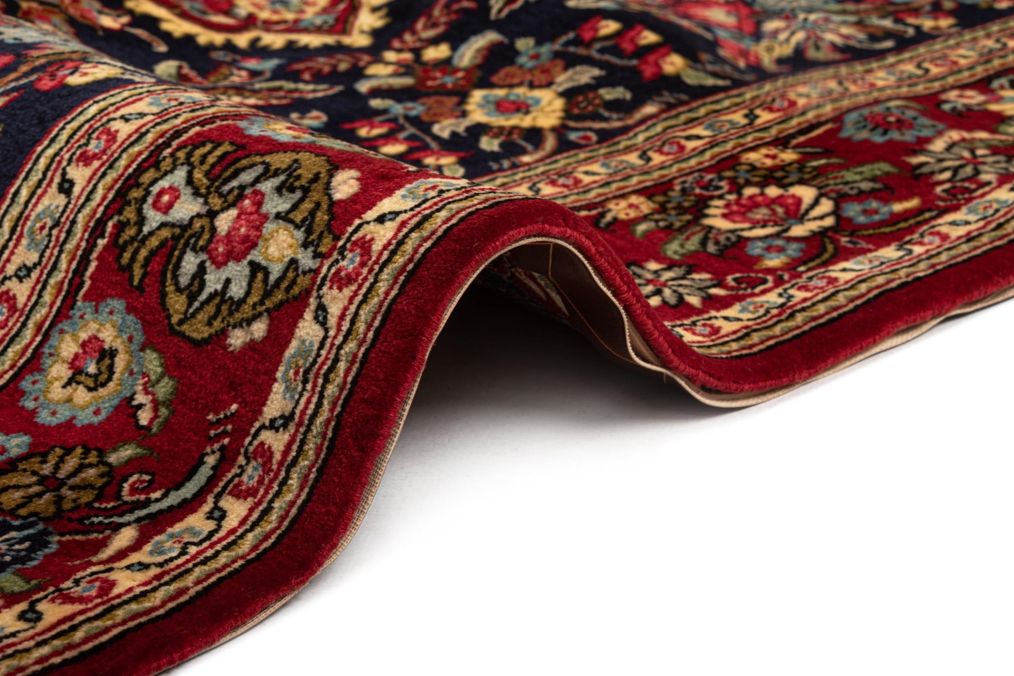4' 8 x 6' 6 Hand Knotted Qom Persian Rug