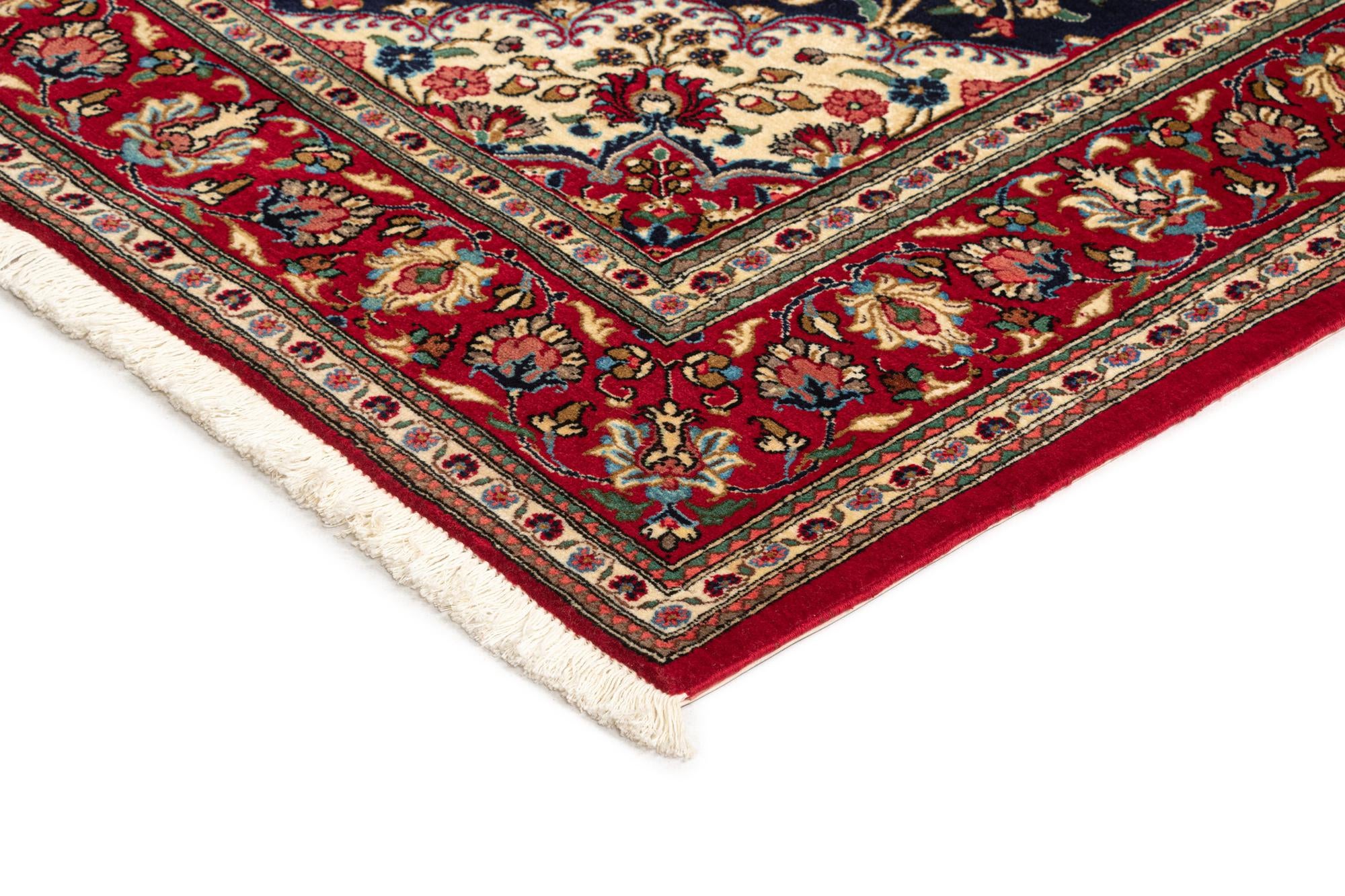 4' 8 x 6' 6 Hand Knotted Qom Persian Rug